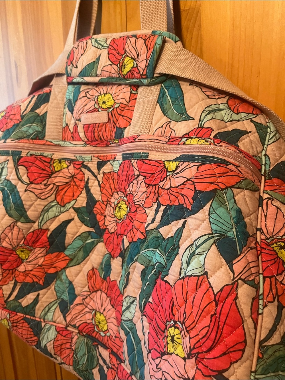 Quilted Floral Vera Bradley Tote Bag